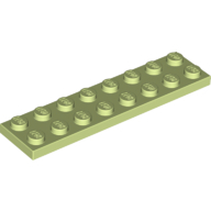 Lego destička 2x8, žluto zelená (6216968)